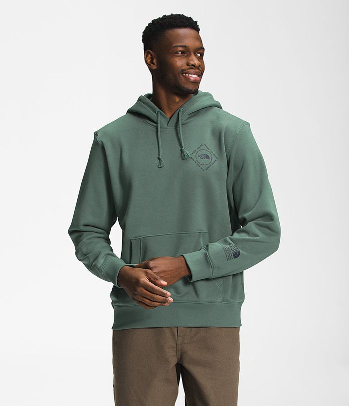 The North Face Hoodie Himalayan Bottle Source Pullover Green - Mens - Thailand HKFWP-4039